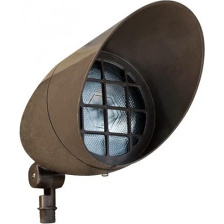 DABMAR LIGHTING 18W & 120-277V PAR38 LED COB Fiberglass Hooded Spot Light Bronze FG23-LED18F-BZ